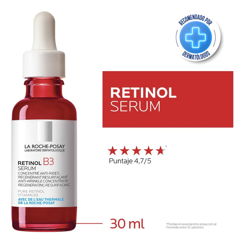 Serum Antiarrugas Retinol B3 30ml La Roche-posay Noche Para Todo Tipo De Piel De 30ml/30g 30+ Años