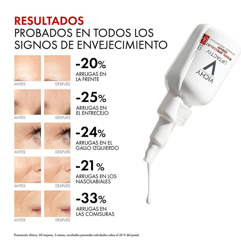 Sérum Anti-arrugas Liftactiv Retinol Specialist Vichy 30ml Momento De Aplicación Noche Tipo De Piel Todo Tipo De Piel