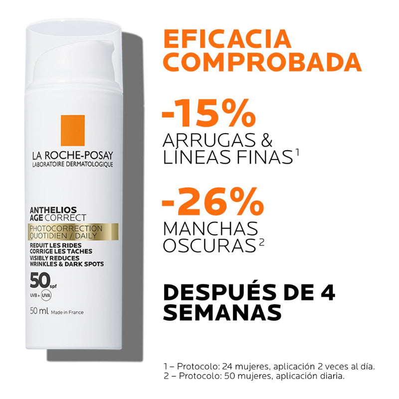 Protector Solar Anthelios Age Corrector Sin Color 50ml