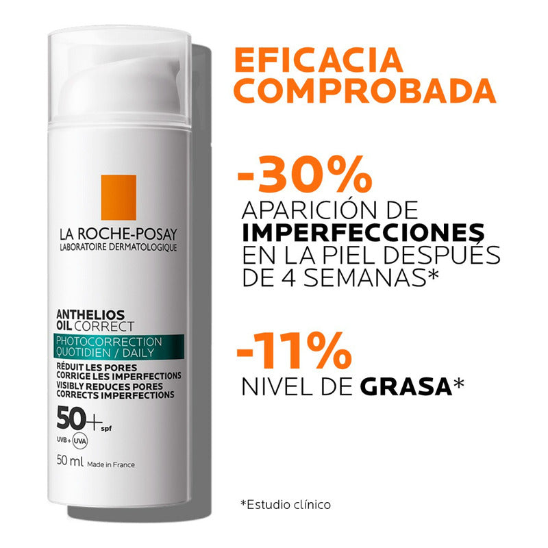 Protector Solar Facial Anthelios Oil Correct Fps 50+ 50 Ml