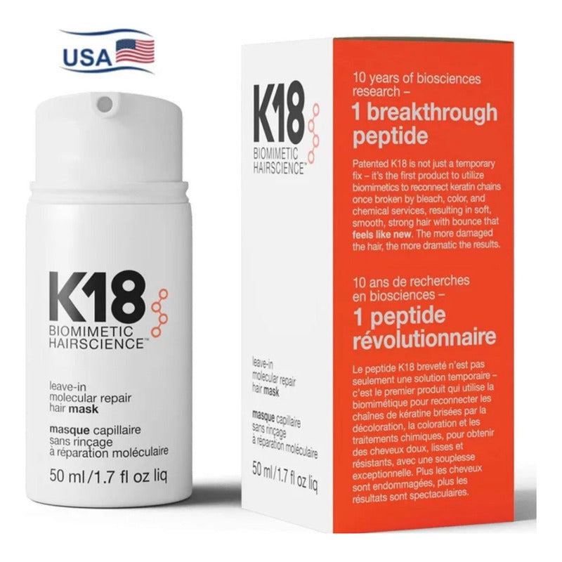 Máscara K18 Molecular Repar Hair K18 Reparación De 50ml