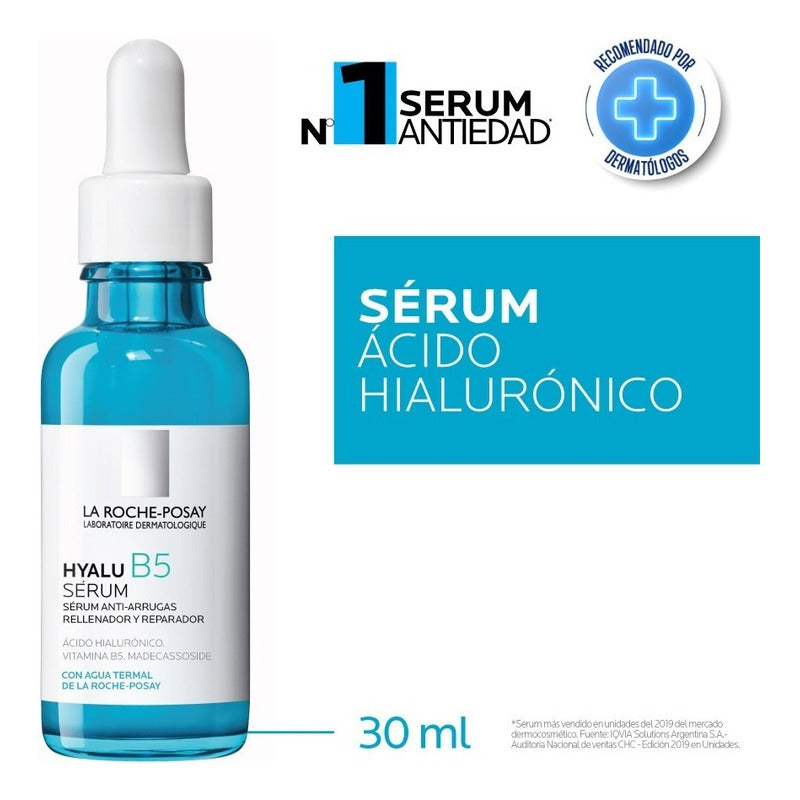 Serum Facial La Roche Posay Hyalu B5 Acido Hialuronico Antiarrugas Tratamiento Antiedad Piel Sensible 30ml