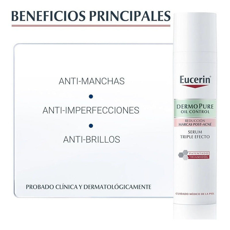 Eucerin Dermopure Oil Control Serum Triple Efecto Antibrillo Tipo De Piel Grasa 40 Ml