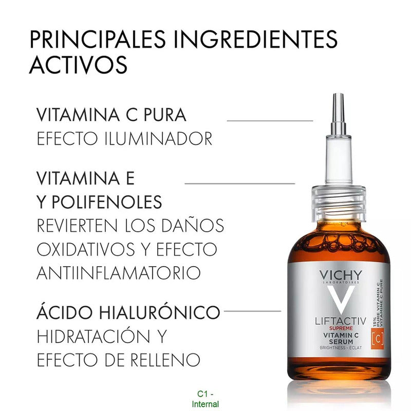 Sérum Vitamin C Serum Vichy Liftactiv Día/noche Para Todo Tipo De Piel De 20ml/20g