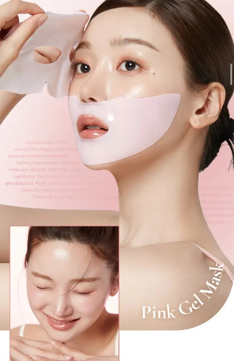Mascarilla Facial En Gel De Colágeno Rosa Medicube Pprn, 28 Ml