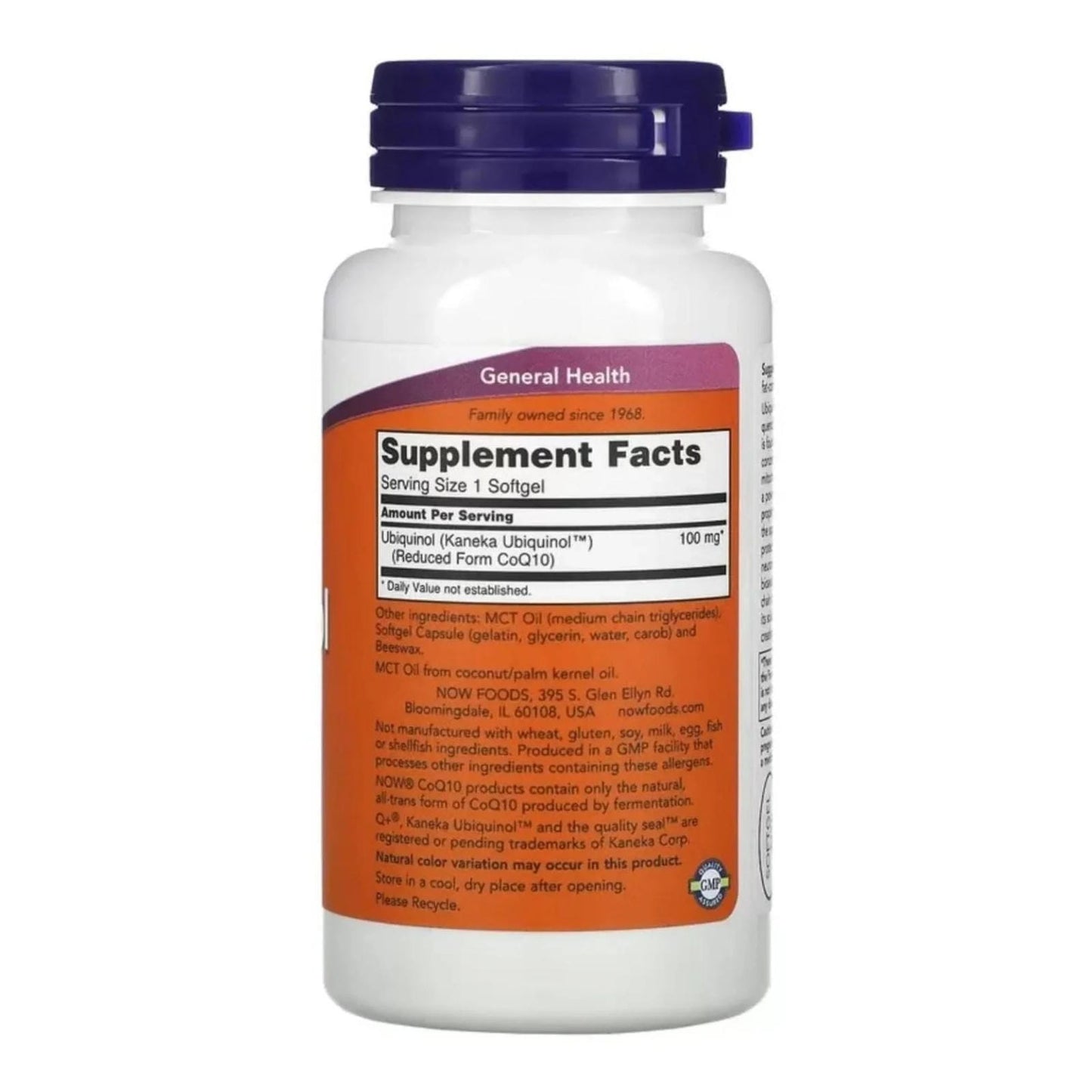 Now Ubiquinol 100 mg 60 cápsulas blandas | CoQ10 en su forma activa