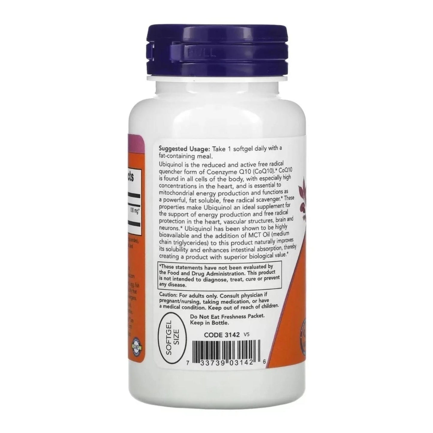 Now Ubiquinol 100 mg 60 cápsulas blandas | CoQ10 en su forma activa