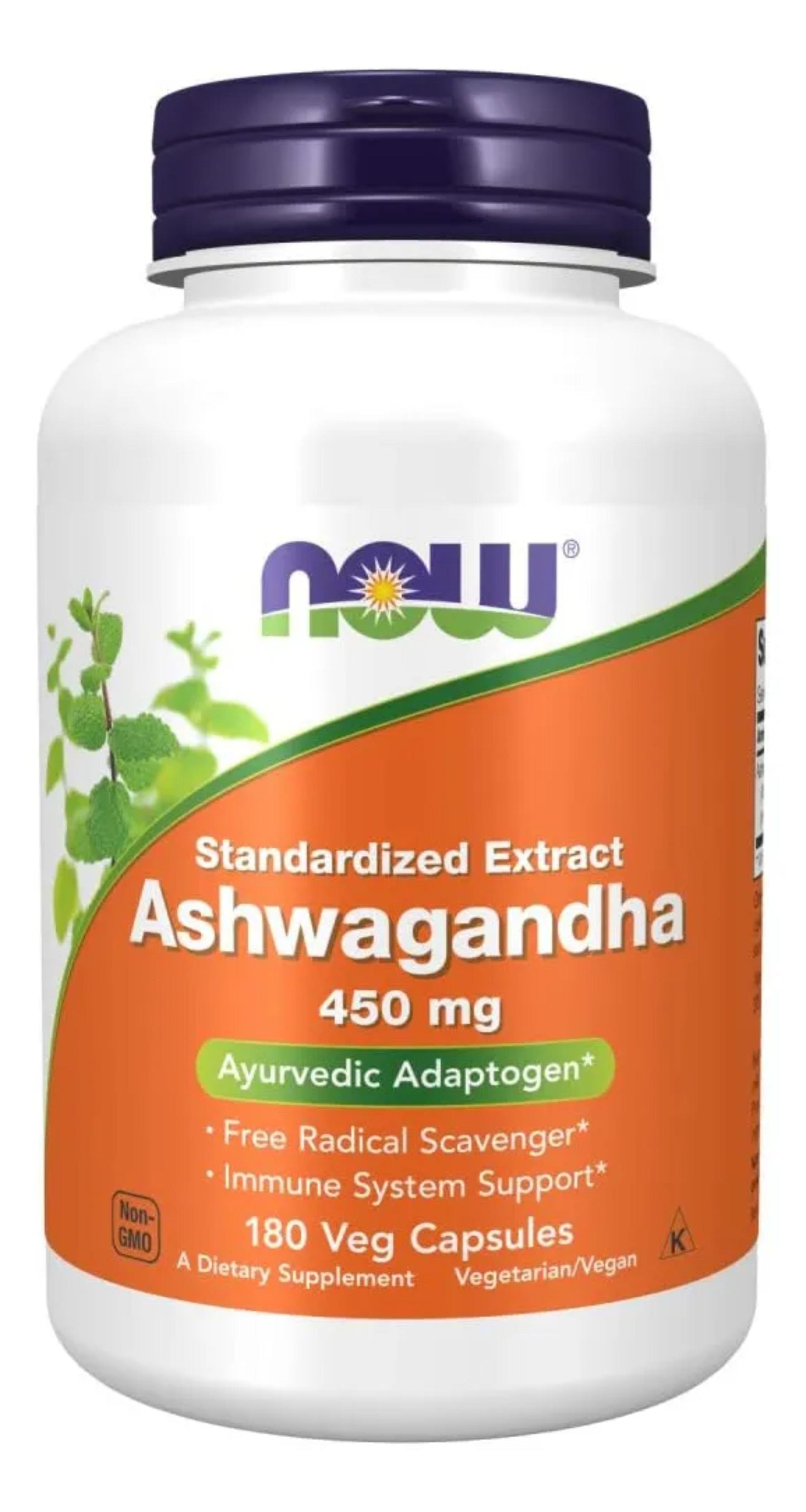 Ashwagandha 450 mg – 180 Cápsulas Vegetarianas | Now Foods