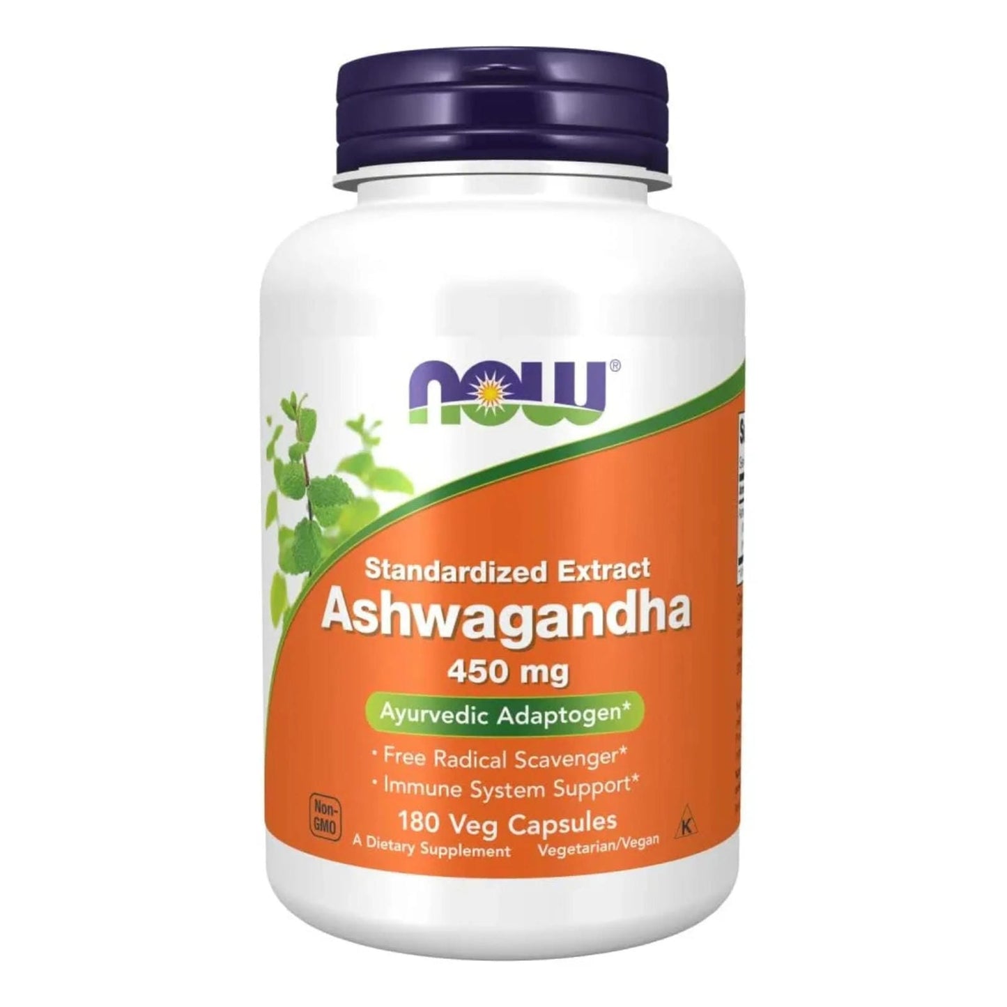 Ashwagandha 450 mg – 180 Cápsulas Vegetarianas | Now Foods