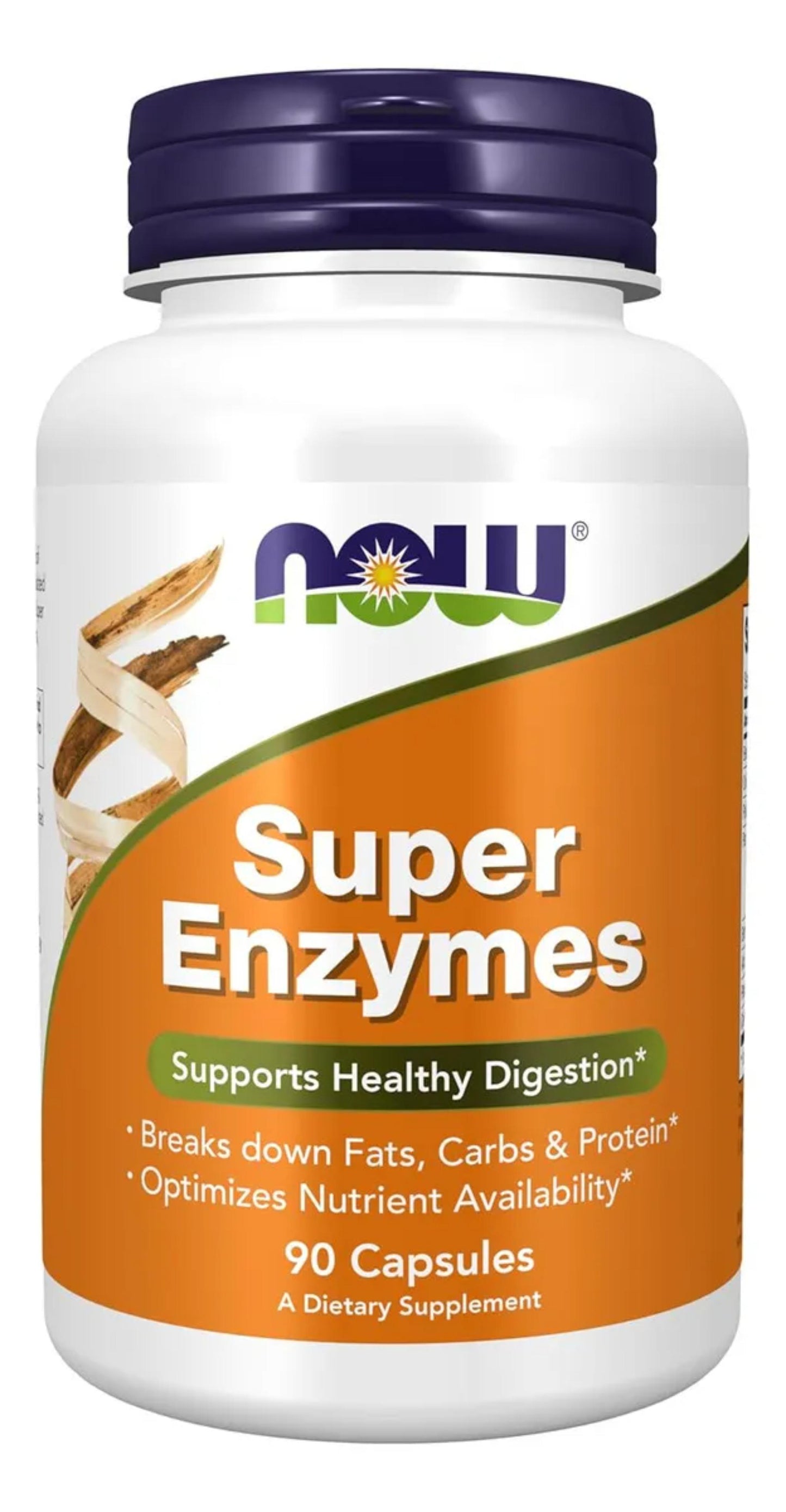 Now Foods Super Enzymes – 90 Cápsulas | Apoyo digestivo completo