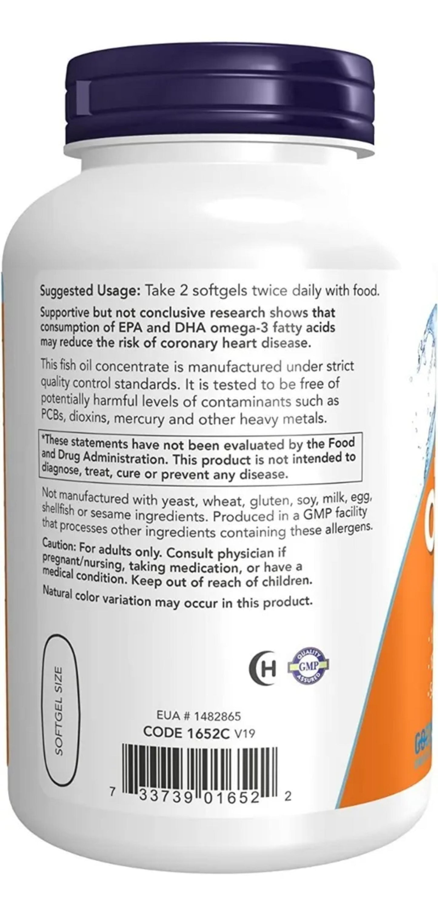 Now Foods Omega-3 – 1000 mg | 100 Cápsulas Blandas