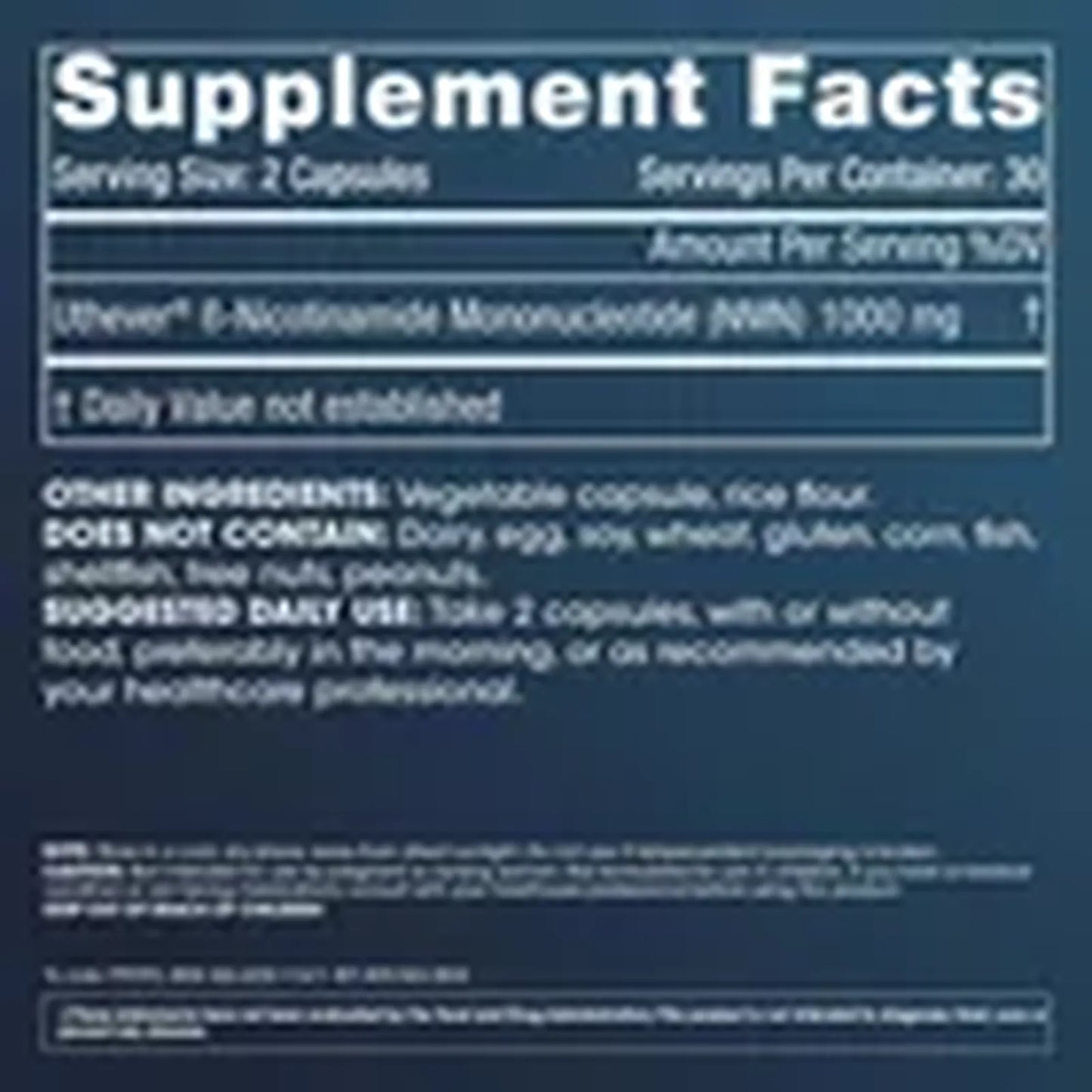 Prohealth NMN Pro 1000 60 cápsulas – Suplemento de Nicotinamida Mononucleótido