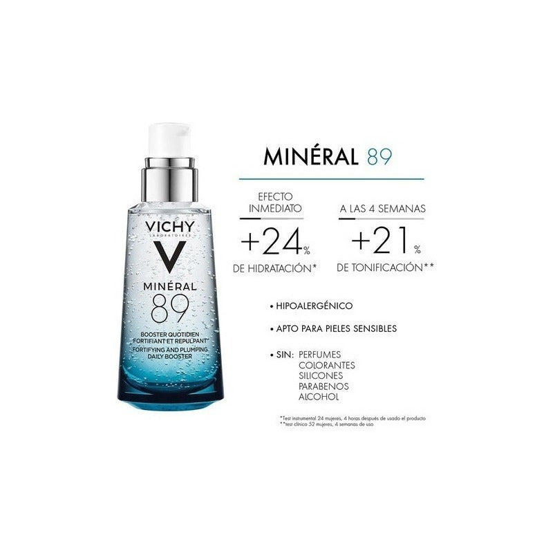 Gel/serum Mineral 89 Sérum Fortalecedor Facial Vichy Día/noc