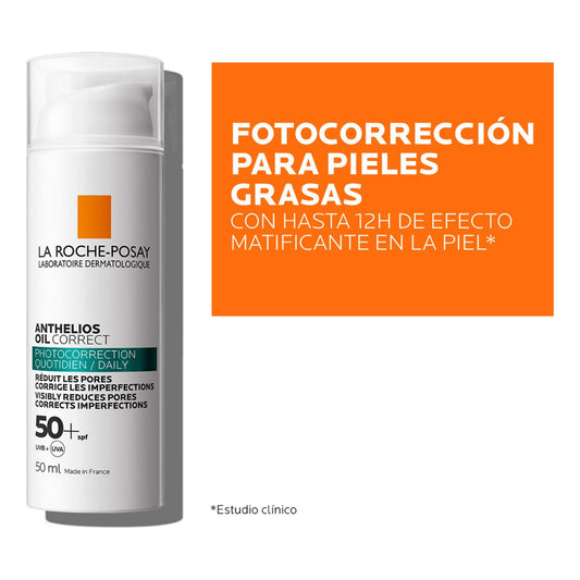 Protector Solar Facial Anthelios Oil Correct Fps 50+ 50 Ml