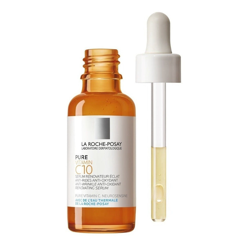 Sérum Serum Renovador Anti-arrugas Y Antioxidante La Roche-posay Pure Vitamin C10 Día/noche Para Todo Tipo De Piel De 30ml/30g 30+ Años