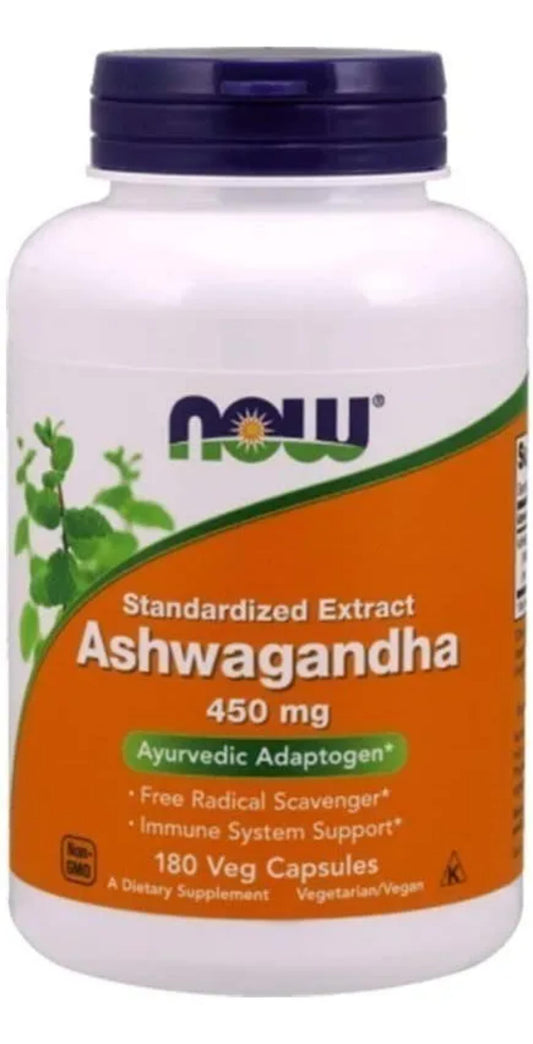 Ashwagandha 450 mg – 180 Cápsulas Vegetarianas | Now Foods