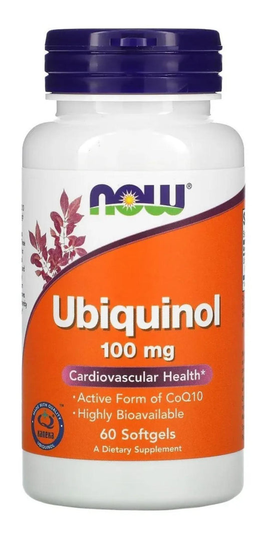 Now Ubiquinol 100 mg 60 cápsulas blandas | CoQ10 en su forma activa