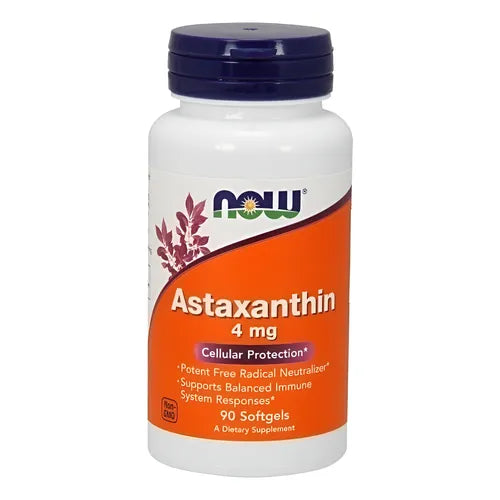 Now Astaxantina 4 mg 90 cápsulas blandas | Antioxidante celular de alta potencia